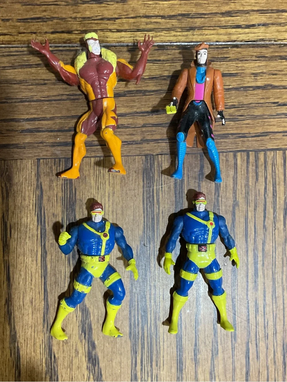 13 Marvel X-men from 1994 “Steel Mutants” line diecast metal, poseable
